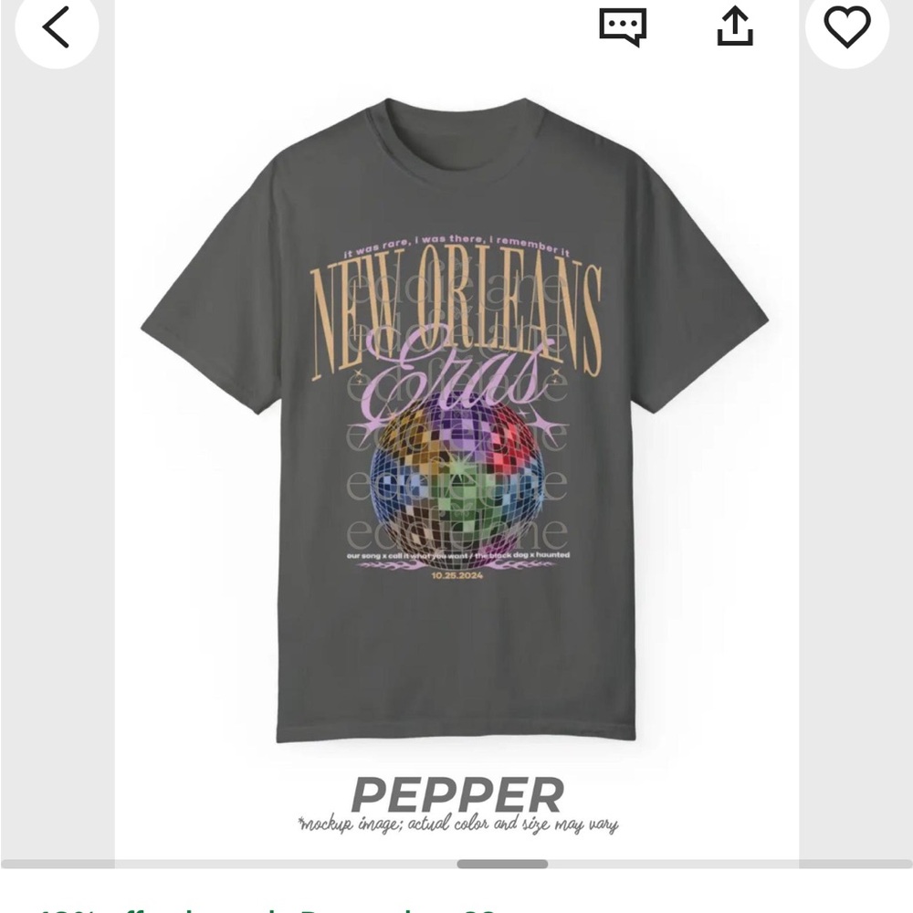 New Orleans Eras Tour Night 1 t shirt with surprise songs